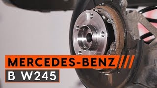 Como trocar rolamento da roda traseira MERCEDES-BENZ B W245 [TUTORIAL AUTODOC]
