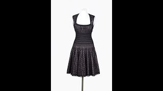 Черное платье крючком "Стройная Талия", вяжем юбку  Black dress crochet "Slim Waist" knit skirt