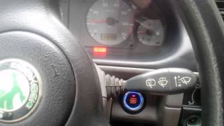 Štartovacie tlačítko na Škoda Felicia. Skoda Felicia Push start