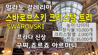 프라다 신상,48,000개의 장식품 스바로브스키 크리스탈 트리,구찌, 죠르죠 아르마니매장, 밀라노 갈레리아,swarovski tree,Prada,galeria, Milano