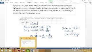 How to calculate Credit Card Interest
