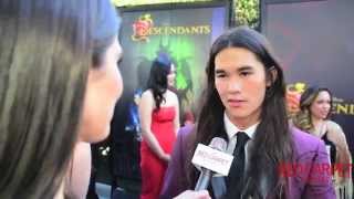 Booboo Stewart "Jay" Talks #007 at the premiere of Disney Channel's "Descendants" #DisneyDescendants
