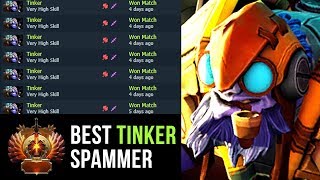 Funkefal Best Tinker Spammer on Dotabuff Road to TOP-10 with Tinker - Dota 2