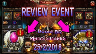 Event  25/2/2018 Spend Diamond/ boost BR - Legacy of Discord