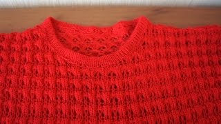 Вяжем кофточку ажурную на машинке. Описание и советы