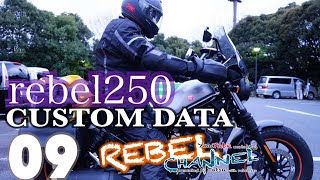 rebel250 CUSTOM DATA 09 レブル カスタム 積載 キャンプ Diabro ディアブロ ウインドスクリーン   #レブル250 #rebel250 #REBELCHANNEL