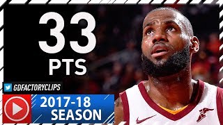 LeBron James Full Highlights vs Rockets (2017.11.09) - 33 Pts, 7 Ast