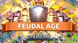 UNLOCKING THE FEUDAL AGE AND TIER 4 TROOPS! - "Rise of Civilizations"