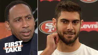 Stephen A. doesn't give Jimmy Garoppolo a chance to outplay Patrick Mahomes | First Take