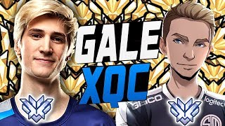 GALE ANA AND XQC REIN + 4 MASTERS! EZ WIN? [ OVERWATCH SEASON 8 TOP 500 ]