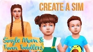 SINGLE MOM & TODDLER TWINS | The Sims 4 Create a Sim
