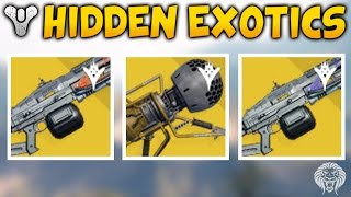 Destiny: HIDDEN EXOTIC WEAPONS! Dubious Volley Launcher, Solar & Void Thunderlord (The Taken King)