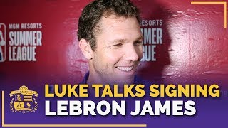 Luke Walton's Reaction To Signing LeBron James, Rajon Rondo & Lance Stephenson