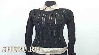 Вязание простого свитера спицами. Урок 29