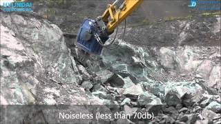 Vibro ripper DBL350 for basalt quarry in Japan