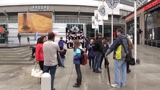 This Kinder Morgan protest was missing one thing