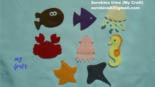 Magnetic fishing game tutorial / МК: магнитная рыбалка из фетра