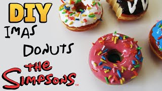 DIY: COMO FAZER IMÃS DE DONUTS dos SIMPSONS / Dunkin Donuts | #diycute
