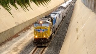 Goodbye Amtrak "Daylight" Sunset Limited Train #1 in Los Angeles