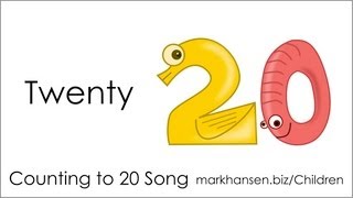Counting Songs 1-20 for Children Numbers to Song Kids Kindergarten Toddlers Animal Numbers 1234