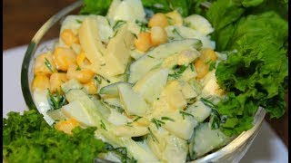 САЛАТ ЗА 3 МИНУТЫ! Я в восторге! Быстро и так вкусно!