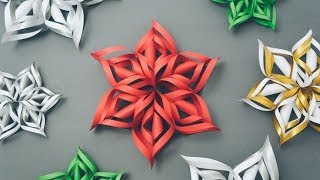 3D Paper Snowflake Tutorial