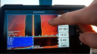 Эхолот Garmin Striker 7sv.  Первая рыбалка со структурником.