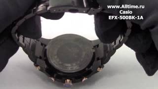 Мужские японские наручные часы Casio Edifice EFX-500BK-1A