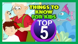 Top Five - THINGS TO KNOW FOR KIDS | Learning Videos For Kids | Science Education | Animation