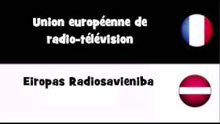 TRADUCTION EN 20 LANGUES = Union européenne de radio télévision