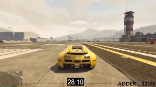 Bugatti Veyron(mod) vs. Truffade Adder - GTA V: Battle of Mods #1