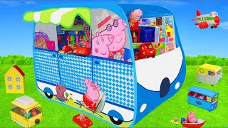 Peppa Pig Unboxing: Camper Play Tent Surprise, Toy Vehicles, George, Ambulance & Toys for Kids