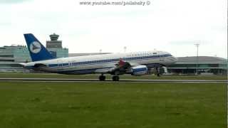 Azerbaijan Airlines Airbus A320-214 Reg: 4K-AZ80 Landing at Prague Ruzyne LKPR / PRG 21.04.2012