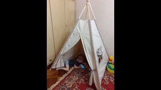 Шью вигвам и коврик к нему