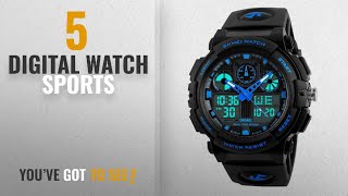 Top 10 Digital Watch Sports [2018]: Skmei S-Shock Multi-functional Blue Dial Sports Watch for Men's