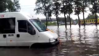 потоп после дождя в Тольятти 10 июля 2013 года