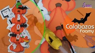 manualidades goma eva -  Calabazas para halloween