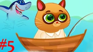 Котик Bubbu #5 – игровой мультик для детей, Котик ловит рыбку My Virtual cat Bob Bubbu