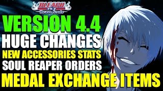 Bleach Brave Souls VERSION 4.4 Upcoming Huge Changes and NEW Accessories Stats