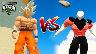 GOKU ULTRA INSTINCT MASTERED VS JIREN EN GTA 5 | DRAGON BALL SUPER MOD GTA 5