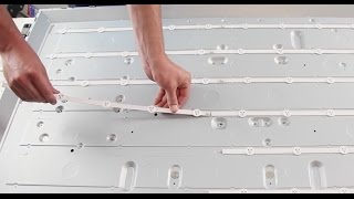 LG 47LN & Vizio E470i-A0 No Backlights - LED Strip Replacement Tutorial - Fixing Bad LEDs