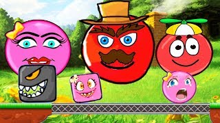 РОЗОВЫЙ шар и КРАСНЫЙ ШАРИК (квадрат) Девочка - Red Ball! Семья #1 - Мультик для детей