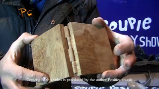 Cigarette case made of oak. Портсигар из дуба.