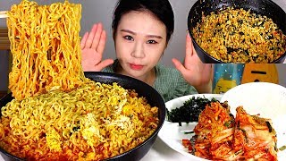 SUB) 열라면4 밥도 말아먹었어요 먹방 Mukbang Eating Sound