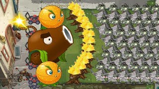Citron, Coconut Cannon vs 999 Zombies - Pvz 2