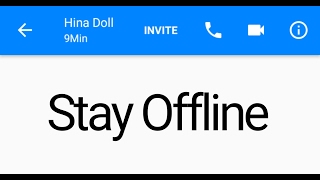 Magic Trick -  How to Appear Offline On Facebook Messenger  How to Hide Last Seen on Messenger 2017
