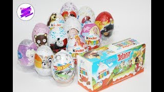 15 Киндер сюрпризов! Барби, Зверополис, Смурфики, Маша и медведь, Паровозик Томас, Хот Вилс  и др.