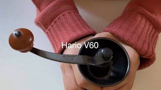 I don’t need Hand mill grinder anymore, How to brew Hario V60 Pour Over coffee, Home cafe vlog, ASMR