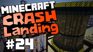 Minecraft Crash Landing #24 "Big Reactor City Building"