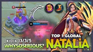 Natalia Mid? End Match Without Minions? Yes i do! WHYSOSERIOUS? Top 1 Global Natalia ~ MLBB